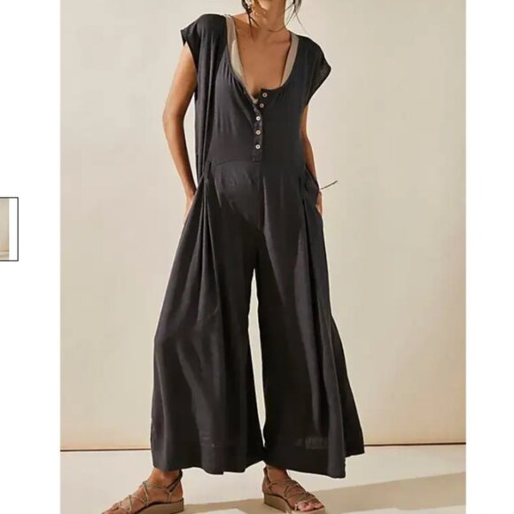 Free People Pants - Free People free-est Jet Set Life Jumpsuit